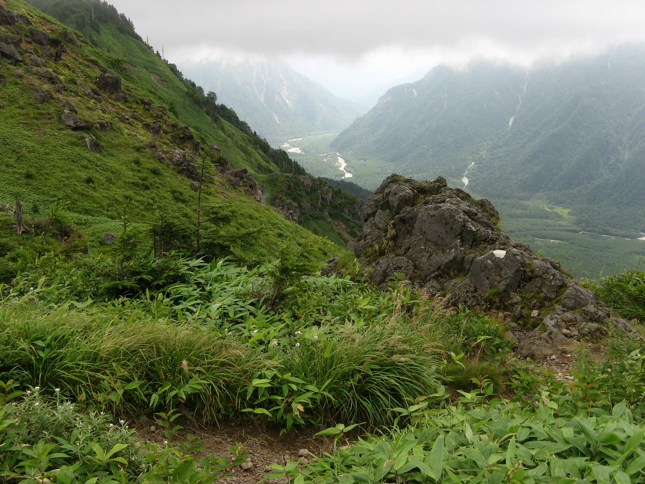 焼岳（北峰2393ｍ）へ登るの画像