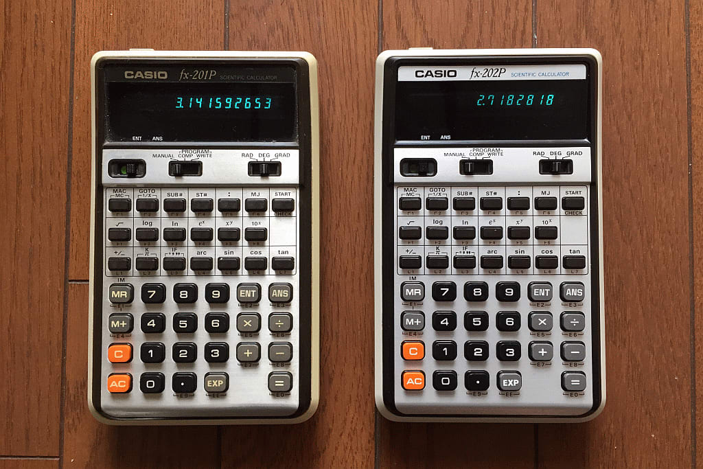 日本初のプログラム関数電卓 Casio Fx 1p 1976 Fx 2p 1976 とね日記