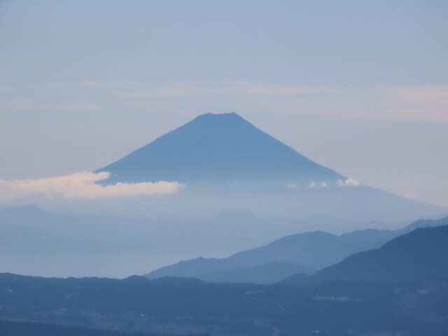 富士山　2023/09/25　高ボッチ山頂　諏訪湖 