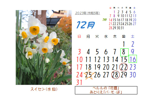 12月の花暦 Goo3