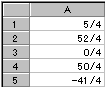 【Excel】分母を指定する