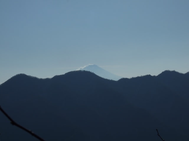松姫峠からみた富士山