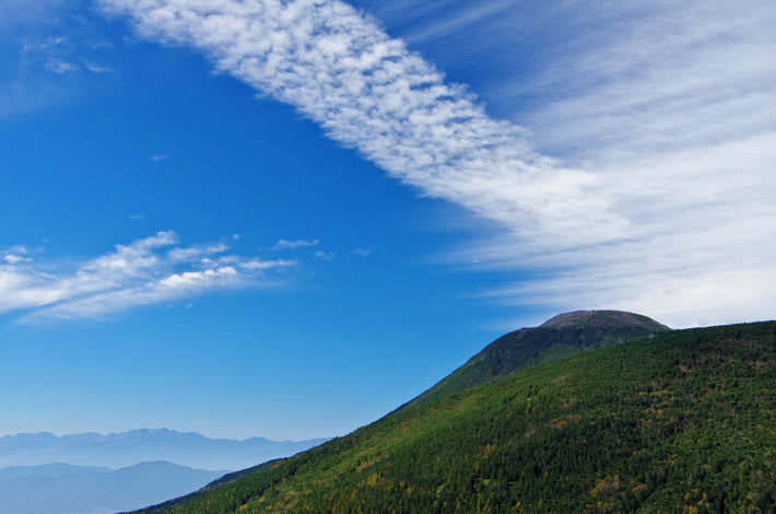 雲の変化 双子山登山道から