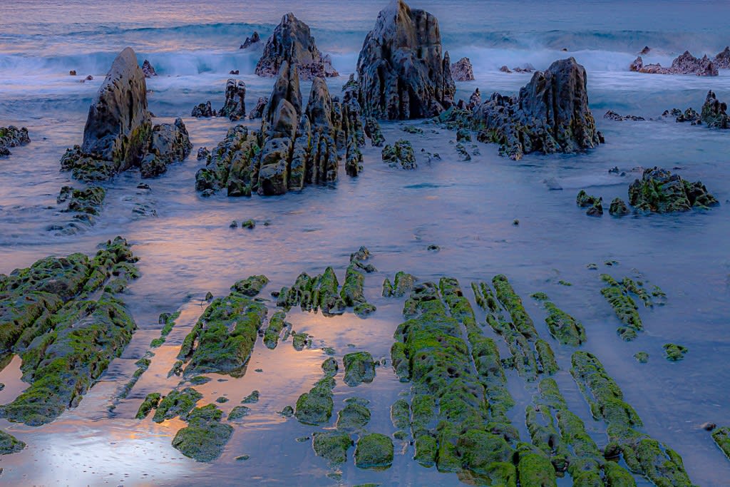 白浜の屏風岩の写真