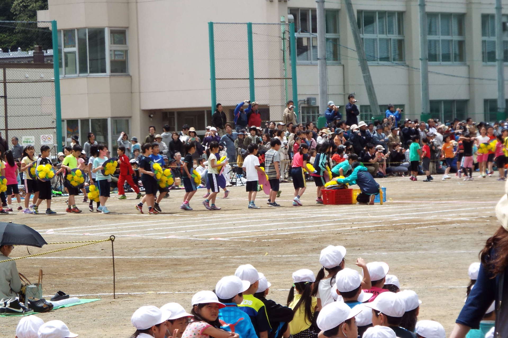 山の手南小学校の運動会 走って 歩いて 見て 北の大地