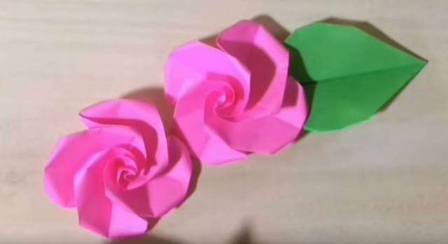 折り紙 簡単なバラの折り方 花 着物 時々ハンドメイド