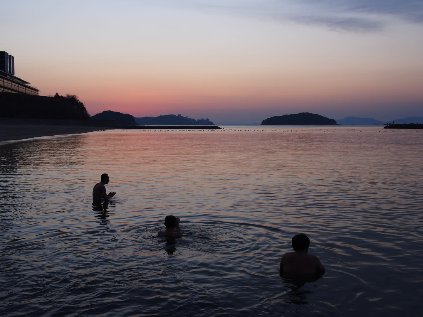 今朝の寺部海岸の画像