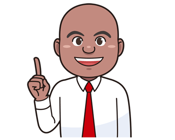 指を指す黒人ビジネスマン 無料イラスト素材 イラスト素材図鑑