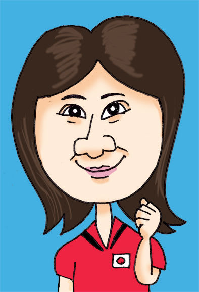 福原愛 イラスト 似顔絵のmaeda Art Blog