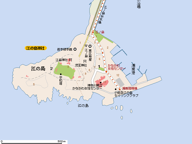 江ノ島 アニメーションgif 地図