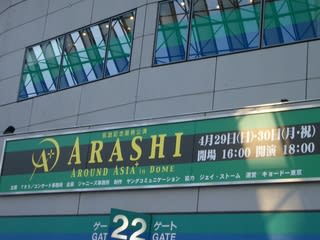 凱旋記念最終公演『ARASHI AROUND ASIA+ in DOME』 - ココロの手帳に