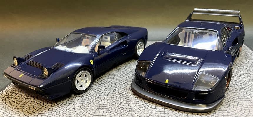 フジミ 1/24 フェラーリ 288GTO & F40LM 製作記 - 松輪で10キロ フジミ 1/24 フェラーリ 288GTO & F40LM 製作記 - 松輪で10キロ