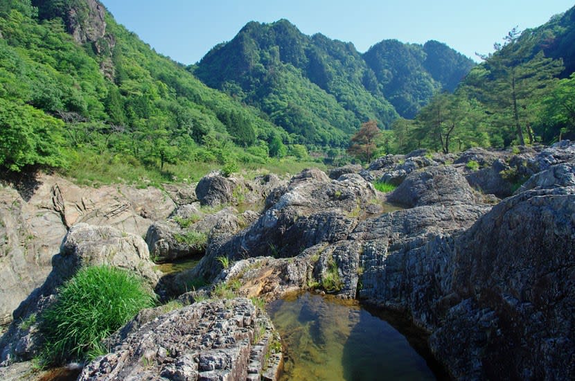 飛水峡05 飛水峡の岩場