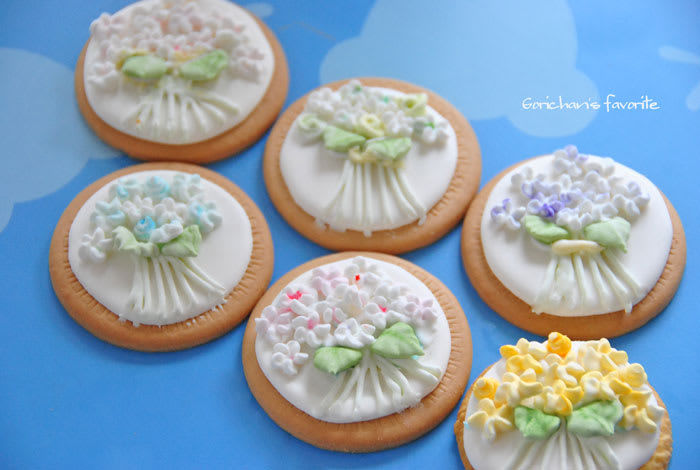 アイシングクッキー　マリー マリービスケット・アイシングクッキー - ねむねむごりちゃん