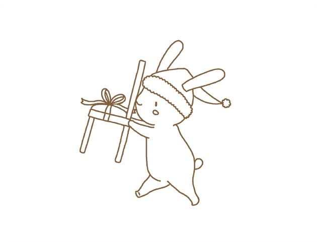 クリスマスのイラスト2 下絵 チョコごろね