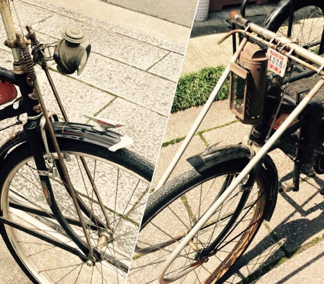 昭和の自転車の補助フォーク - 昭和レトロ自転車オヤジ
