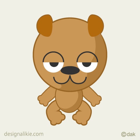 かわいいクマのキャラクター