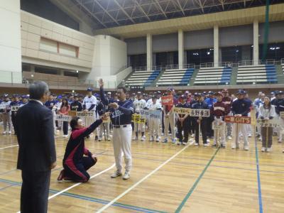 長野市ソフトボール連盟開会式 たけちゃん活動 生活日誌