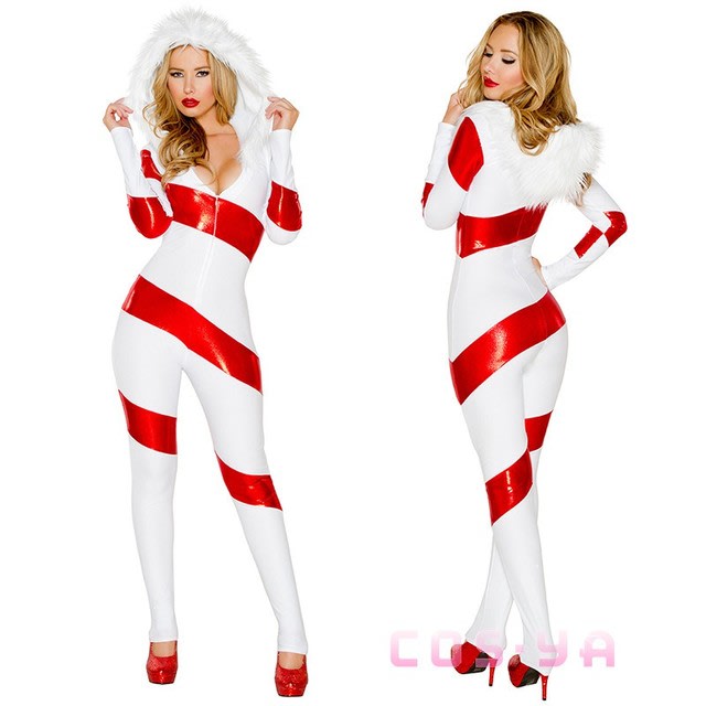 クリスマスコスプレ 赤 白 長袖 女性 クリスマスコスチューム ４点セット 激安コスプレ衣装の通販 販売 アニメコスプレ衣装の製作