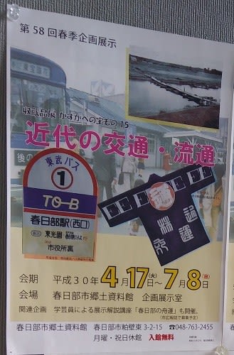 春日部市郷土資料館で 埼玉県東部地区の交通 巡回展を見た 特別なｒｂ１０