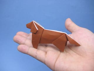 折り紙のダックスフント 創作折り紙の折り方