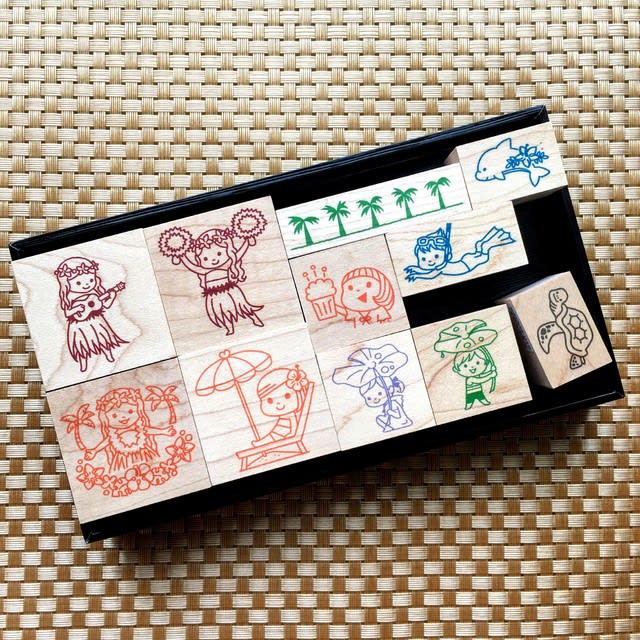 Koyagiオリジナルスタンプ サンプル 夏のスタンプ こやぎのはんこ Stamp