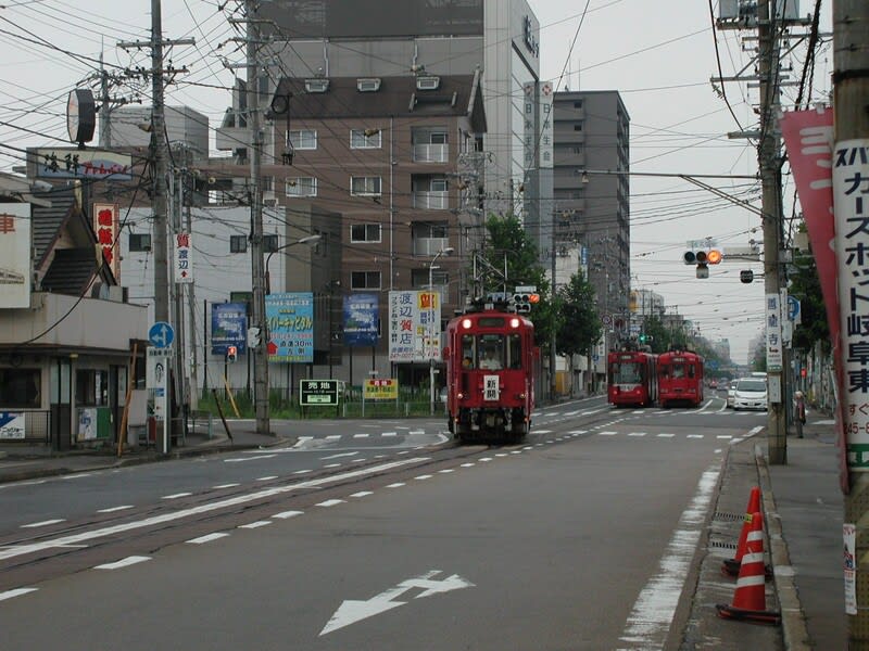 懐かしの名鉄美濃町線 ①競輪場前～日野橋の続行運転 競輪場前交差点