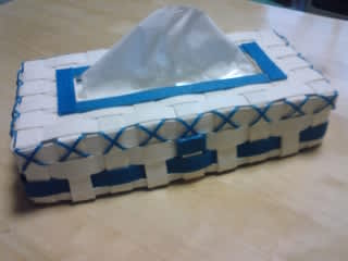 ティッシュケース エコクラフト大好き